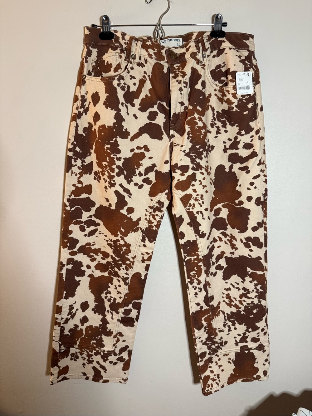 Free People We The Free Cow Print Pants